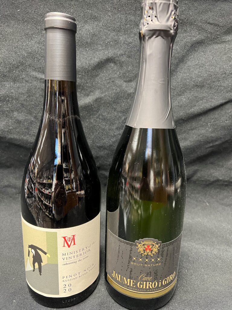 wine of the month march 2023 Cava and Pinot Noir